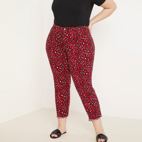 Eloquii Denim - Eloquii Leopard Print Ankle Jean